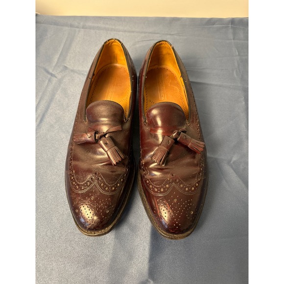 Vintage‎ Johnston & Murphy Brown Tassel Loafers 10.5 Good Condition - Picture 1 of 7